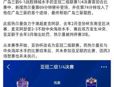 八一队出局亚冠，实力较弱遗憾淘汰